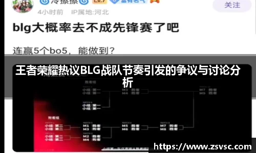 王者荣耀热议BLG战队节奏引发的争议与讨论分析